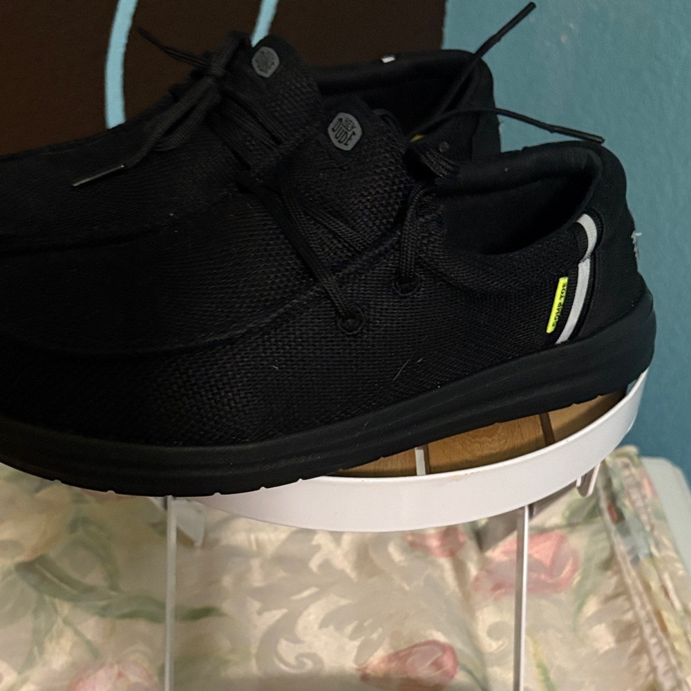 Hey Dude Black Boat Shoes